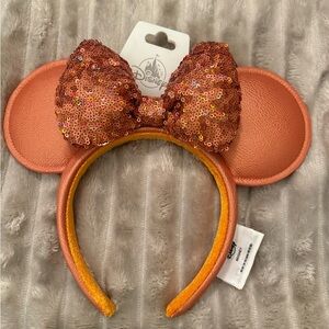 Disney Orange Sequin Minnie Mouse Headband